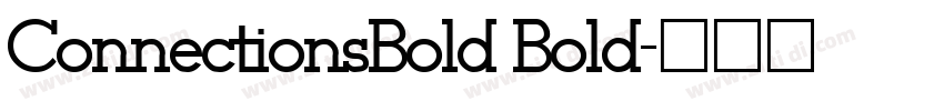 ConnectionsBold Bold字体转换